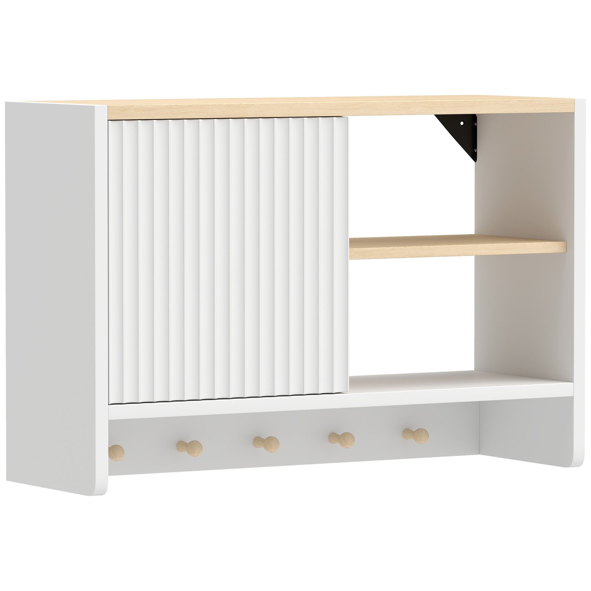 Armoire murale de salle de bain 2 portes, blanc