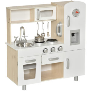 Cuisine pour Enfants Dinette Jeu d'Imitation Éducatif Complet Nombreux Accessoires, MDF Pi