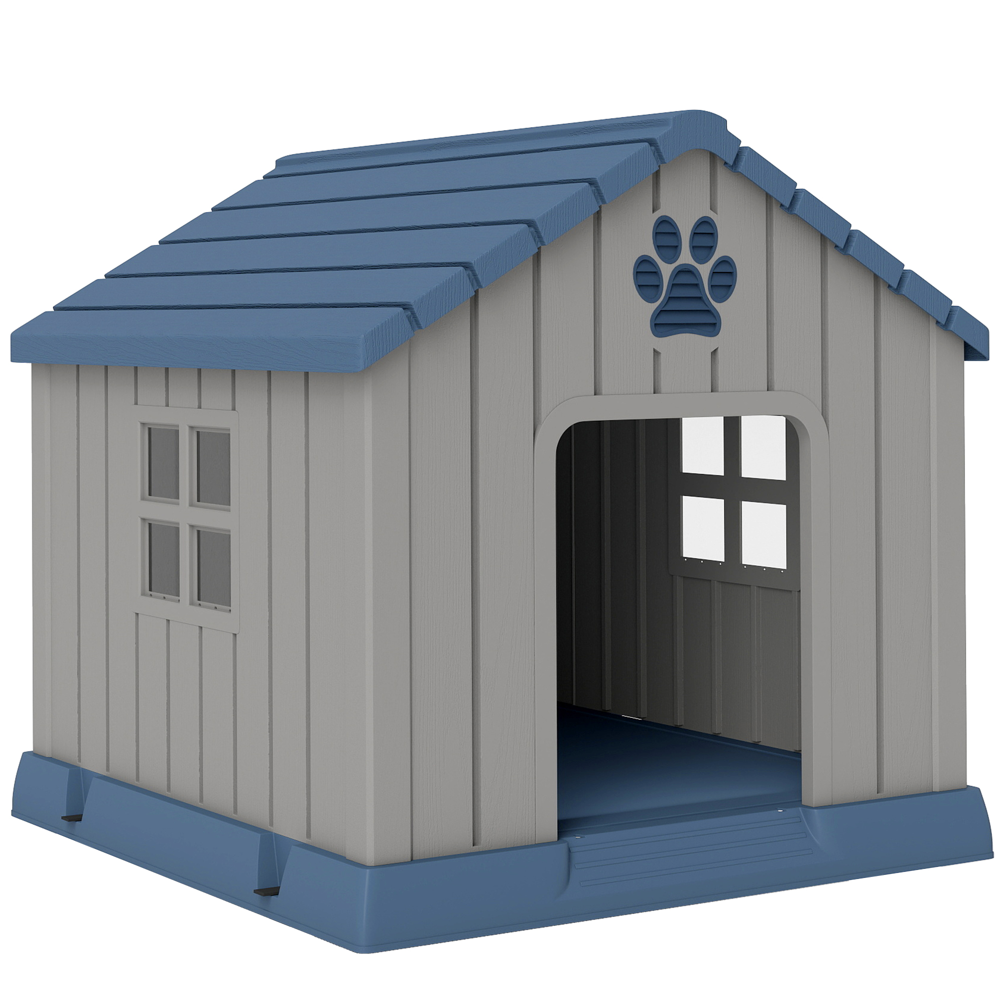 Niche pour chien extérieur maison chien extérieur bouches d'aération et plancher suréleveé