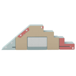 Blocs en mousse 2 pièces pour tout-petits avec housses amovibles, set d'escalade et de ram