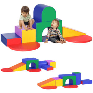 7 blocs de construction en mousse XXL - jeux éducatif - module motricité - certifiés norme